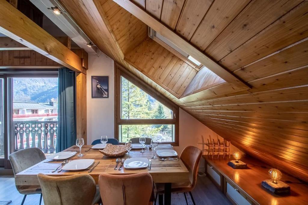 Bel Appartement Entier En Style Chalet A Chamonix Exterior photo